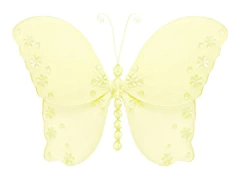 Mariposa Colgante De Malla De Nailon Con Mariposas Amarillas
