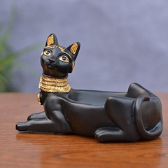 Cenicero De Cigarrillos Estatua De La Diosa Del Gato - tienda online