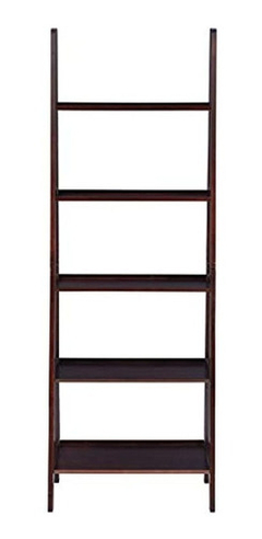 Estantería Tipo Escalera De Madera Marrón 5 Niveles - comprar online