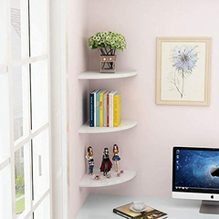 Imagen de Estantería Esquinera De Madera Color Blanco/3 Unidades.