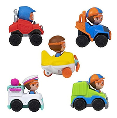 Blippi Mini Moviles, Paquete De 5 Mini Vehículos - Caracterí - Danielle's Store