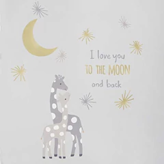 Apliques De Pared Gris Oro Animales Celestial Jirafa - comprar online