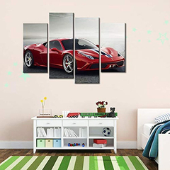 Meigan - Lienzo Decorativo Para Pared, Diseño De Ferrari - Danielle's Store