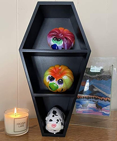 Estantería De Madera Color Negro De 3 Niveles. - comprar online