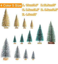 Árboles De Navidad Artificial 26 Unidades En 5 Tamaños - comprar online