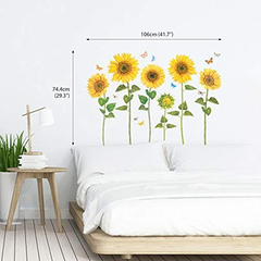 Pegatinas De Pared Para Niños Diseño De Girasoles en internet