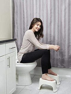 Evron - Taburete De Inodoro Apilable Para Baño 1 Par Blanco - comprar online