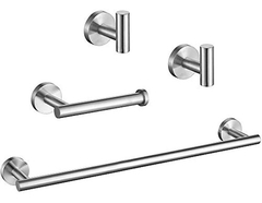 Juego De 4 Piezas De Accesorios De Baño Incluye Barra