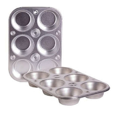 Tostador Tamaño Del Horno Cupcake Pan (1, 1 lb), Silver,