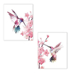 Crpbku Hummingbird Prints - Juego De 42 Mariposas En El Arte