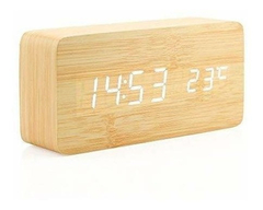Reloj Despertador Digital De Madera en internet