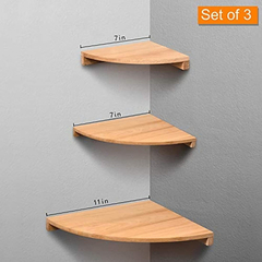 Estantería Flotante De Madera Color Marron/3 Unidades. en internet