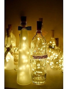 20 Led Botella Luces De Cadena De Corcho Vino Botella - tienda online