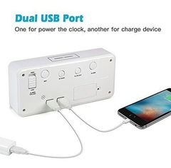 Despertador Digital Led Grande De 9 '' Con Puerto Usb - Danielle's Store