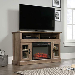 Mueble Para Tv Con Chimenea Eléctrica,madera Color Marrón. - comprar online