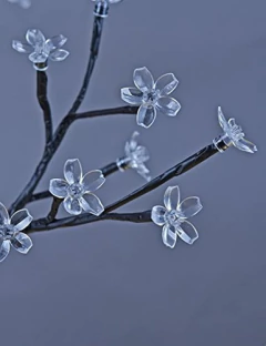 Árbol Bonsái Con Flores De Cerezo 48 Luces Led Luz Blanca - tienda online
