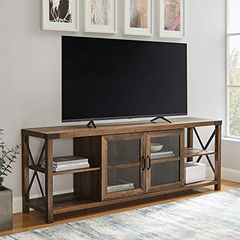Mueble Para Tv De Madera Y Metal Color Marrón