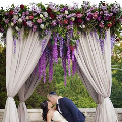 Imagen de Seda Colgante Flor Decoración De La Boda, 6 Piezas