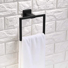 Juego De Partes De Baño Negro 4 Piezas - tienda online