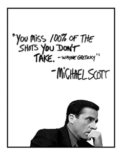 Cartel De La Cita Motivacional De Michael Scott - comprar online