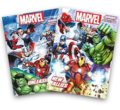 Marvel Heroes Avengers - Juego De Libros Para Colorear Y Act