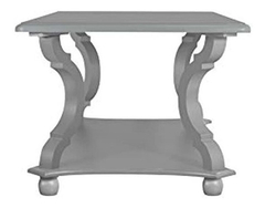 Imagen de Mesa De Centro Y Estante Color Gris De 39.4x 22x 18.9in