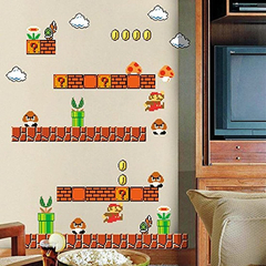 Stickers Para Pared Super Mario, Para Decorar Cuartos