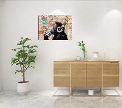 Lienzo De Pared Enmarcado Arte Banksy Arte De Pared - comprar online