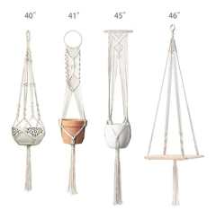 Imagen de Mkono Macrame - Juego De Colgadores De Macramé