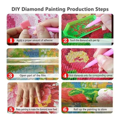 Imagen de 5d Diy Diamond Pintura Kit, Cuadrados, Navidad Lindo Muñeco
