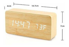 Imagen de Reloj Despertador Digital De Madera