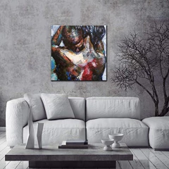 Lienzo Decorativo Para Pared, Diseño De Pareja Africana - tienda en línea