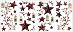 Adhesivos Para Pared Con Diseño De Estrellas Y Bayas - Danielle's Store