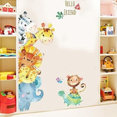 Imagen de Animales De Dibujos Animados Pegatinas De Pared Diy Niños