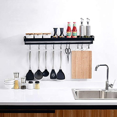 Estante De Pared Para Cocina Con Ganchos - comprar online