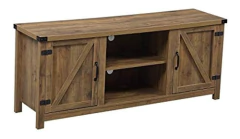 Imagen de Mueble Para Tv Con 2 Armarios De Madera Color Marrón.