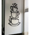 Adhesivo Decorativo Para Pared Con Diseño De Taza De Café