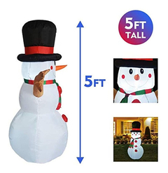 Muñeco De Nieve Inflable Para Decoración De Navidad Y Exteri - Danielle's Store