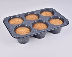 Imagen de Monfish Jumbo Deep Muffin Pan De 6 Tazas De Magdalenas Grand
