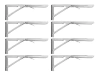Soportes Plegables Para Estante X'', De Acero Inoxidable Res