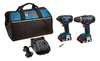 Bosch 18 V Iones De Litio Taladro Dos Herramienta Combo Kit