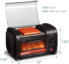 Horno Tostador Elite Gourmet Ehd-051b P/hot Dog C/ Rodillos