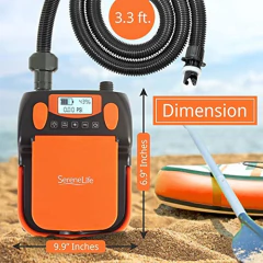 Inflador Y Desinflador De Aire Sup Portátil Serenelife Slpum - comprar online