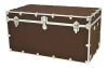 Baul Acero, Café Oscuro Medidas 40 X 22 X 20 Pulgadas