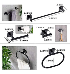Juego De Accesorios Para Baño (4 Piezas, Acero Inoxidable