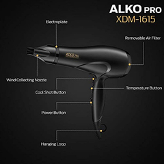 Secador De Pelo Aiko Pro 1875 W,ionizador Profesional Rápido - Danielle's Store