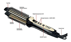 Professional Hair Curler, Straightener And Brush,mhu 3 In 1 - comprar online