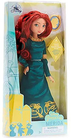 Muñeca Clásica De Disney Merida Con Colgante Valiente 11
