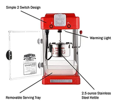 Máquina De Palomitas De Maíz. Rinde 2-1/2 Oz. Estilo Retro. en internet