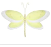 Colgante Libélula Amarillo Malla De Nylon Libélulas